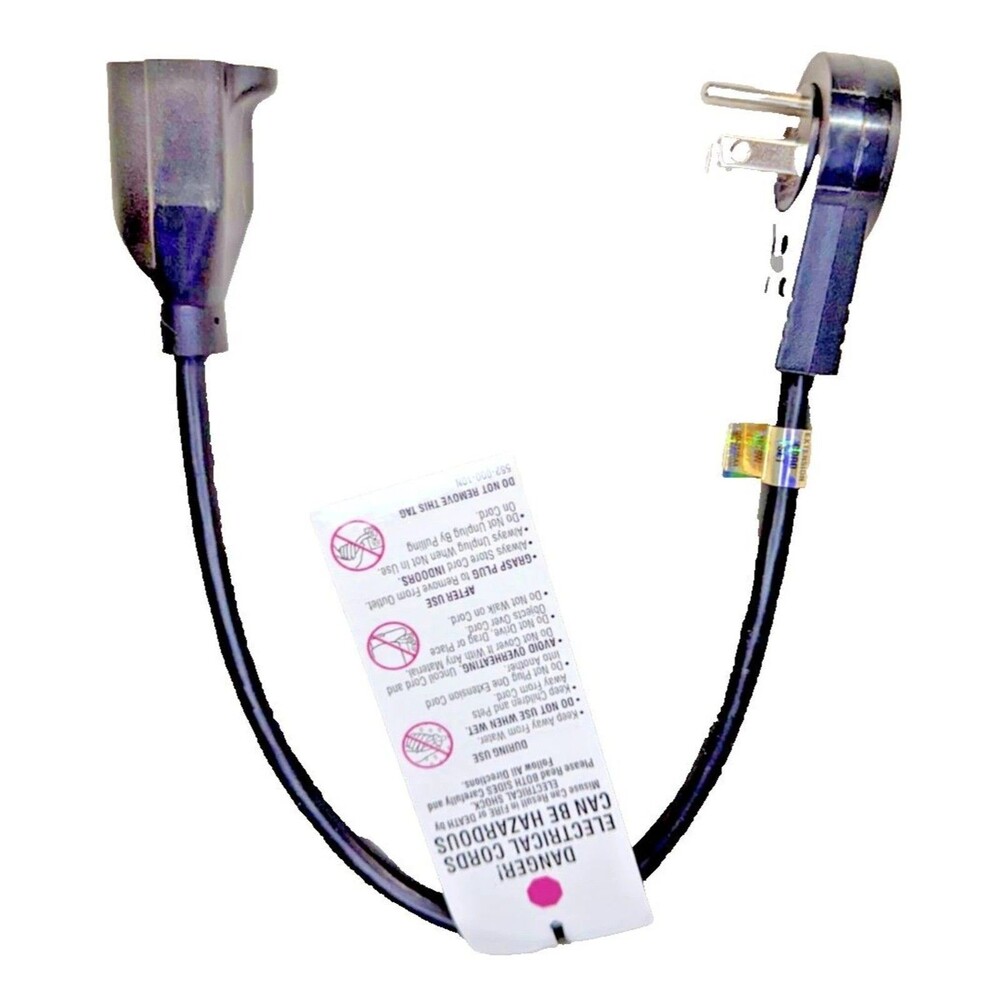 2-Pack Stellar Labs 28-20095 12in Extension Cords Flat Rotating Plugs New